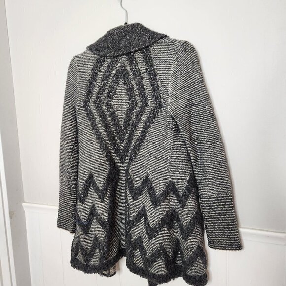 ANGEL OF THE NORTH Anthropologie Wool Gray Equinox Chunky Cardigan Sweat… - Picture 7 of 7